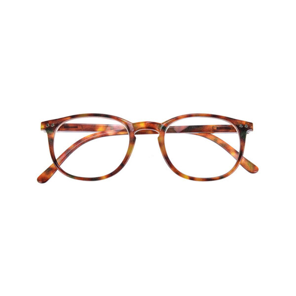 Lunette-anti-lumiere-bleue-face-fermee-ecaille-miel-lu005