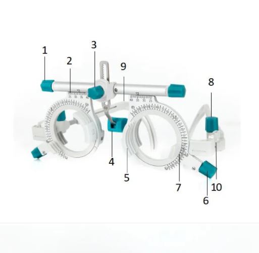 caractéristiques de la lunette d'essai optique