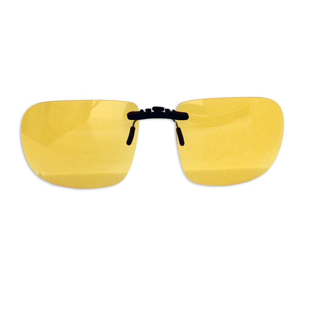 Clip lunettes de conduite de nuit surlunettes jaune polarise Rik