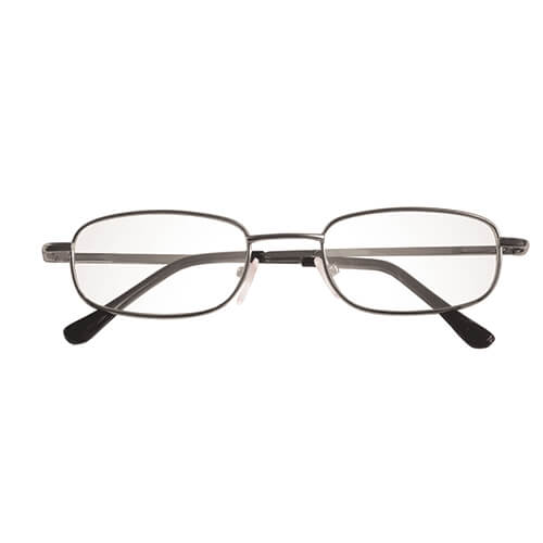 lunette de lecture-monture en metal-gris-lu811