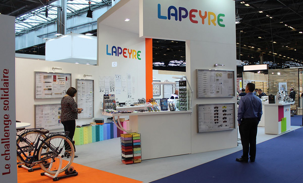 Visuel du stand de l'entreprise Lapeyre optique durant le Silmo 2019lapeyre